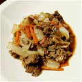 こーちゃん｡'s cooksnap of when they made 簡単 おかず！ 牛肉 白菜 ソース炒め.