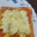 クックGYJCDM☆'s cooksnap of when they made 簡単！朝食に！たまハムチケチャトースト.