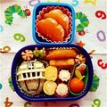 ♀ぅずら♀'s cooksnap of when they made キャラ弁◆トッキュウジャー(4号).