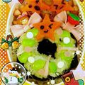 ♪♪♪tomo♪♪♪'s cooksnap of when they made キャラ弁☆クリスマスリース.