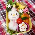 みうきー's cooksnap of when they made キャラ弁♡ワンポイント♡クリスマスリース.