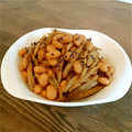 ノラねこちん☆'s cooksnap of when they made 超簡単☆大豆とごぼうの味噌炒り煮.