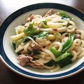 Ｐ子ママ's cooksnap of when they made 簡単！ﾒﾁｬうま　　ねぎぶた焼きうどん♪.