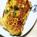 けーこころん's cooksnap of when they made 絶品！ ハム 玉ねぎピーマンの 玉子焼き.