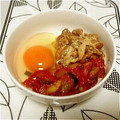 hozunyam's cooksnap of when they made 納豆とキムチとたまご.