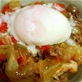 レレレのレ☆'s cooksnap of when they made 豚とキャベツの和風カレー丼.