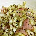 kotton306's cooksnap of when they made あと1品♪キャベツとハムのゆかり和え☆.