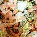 めろんぐまん's cooksnap of when they made 菊菜と白菜・にんじんのサラダ.
