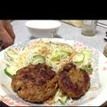 りょっつ's cooksnap of when they made こってりポークハンバーグ♪.
