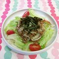 龍青空ママ's cooksnap of when they made 旨♪もやし納豆の温サラダ.