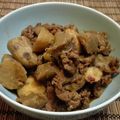 gongmei's cooksnap of when they made 里芋と牛肉のコク旨煮.