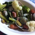 さくらックマ's cooksnap of when they made 小松菜とブロッコリーのあさりの酒蒸し.