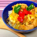 かたかたこ's cooksnap of when they made とろ～り卵でガパオな親子丼.