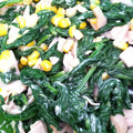KSTake's cooksnap of when they made ほうれん草とベーコンのマヨネーズあえ♣.