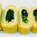 milk＊crown's cooksnap of when they made 簡単☆めんつゆとほうれん草で玉子焼き☆.