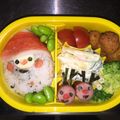 hotcakemix's cooksnap of when they made キャラ弁♡サンタさん2 クリスマス.
