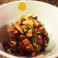 Enedo's cooksnap of when they made さつまいもとお豆のアボカドサラダ.