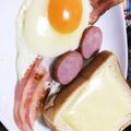 ricomimi's cooksnap of when they made チーズ＆ベーコンエッグトースト.