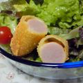夢と星のママ's cooksnap of when they made おさかなソーセージのチーズ春巻.