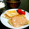 terakooo's cooksnap of when they made 白身魚のムニエル　オーロラ・ソース添え.