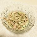 komugiko4's cooksnap of when they made 自家製濃厚胡麻ドレッシング　春雨サラダ.