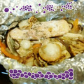 yg7777777's cooksnap of when they made 簡単♪鮭とほたてのホイル焼き.