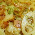 max4995's cooksnap of when they made 秘密のレンコン＆ベーコン.