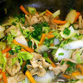 yuisunny's cooksnap of when they made 豚肉と白菜のネギまみれ炒め.