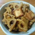 うーかーぶーか's cooksnap of when they made 厚揚げとレンコンのきんぴら.