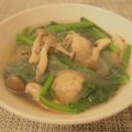 mimioui＊'s cooksnap of when they made ★ほうれん草と肉団子･春雨のスープ★.
