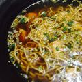 marquee＊'s cooksnap of when they made ピリ辛鶏つけそば.