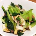 aya2000's cooksnap of when they made 小松菜としめじ油揚げの梅肉和え.