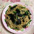 あざらしの赤ちゃん's cooksnap of when they made ネギとワカメ！美味しいヘルシー和風パスタ.