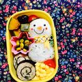 れみカ's cooksnap of when they made アーガイル柄で♪雪だるま☆キャラ弁.