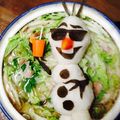 クックVKFG5J☆'s cooksnap of when they made 大根おろしアート♡オラフ.