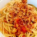 ＭａｒｉｅＤｉａｎｅ's cooksnap of when they made 豚ひき肉で☆簡単ミートパスタ.