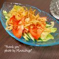 ミナいちご's cooksnap of when they made トマトサラダかりかりフライドオニオンのせ.