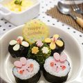 ＊ラビママ＊'s cooksnap of when they made ｳｻちゃん☆細巻き.