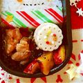 さーやgogo's cooksnap of when they made キャラ弁♡ワンポイント♡クリスマスリース.