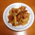 クックOLN8QX☆'s cooksnap of when they made 大根とジャガイモのサッと炒め♪.
