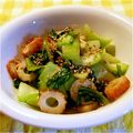 あ～ちゃんさ～ちゃん's cooksnap of when they made 青菜と竹輪のおかか醤油炒め.