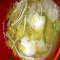 やくまるん's cooksnap of when they made たっぷりミートボールと白菜のスープ.