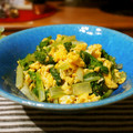 yuki829's cooksnap of when they made ✿小松菜と炒り卵で❀胡麻和え✿.