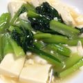 海ガメ's cooksnap of when they made 青菜と豆腐の中華いため.