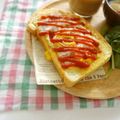 tommy 0304's cooksnap of when they made とろ〜り☆卵のフライパントースト.