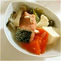 ringotaya's cooksnap of when they made 鮭とキャベツの とろろ鍋.