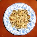 馬の骨４８'s cooksnap of when they made 辛子高菜とアーモンドの香ばしチャーハン.