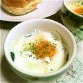 KUMI KUMI's cooksnap of when they made 3分!朝食に❤ほうれん草のココット❤.
