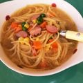 mari0e0's cooksnap of when they made ミックスベジタブルのカラフルパスタ♡.