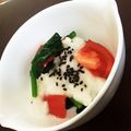 bramb's cooksnap of when they made トマトとモロヘイヤのとろとろサラダ.